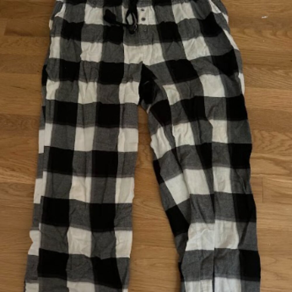 Black and White Plaid Pants
